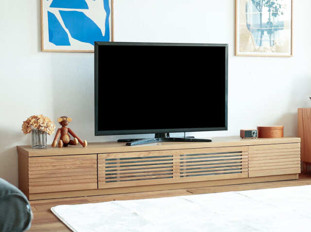 テレビボード ROOD（ルード）幅200cm オークタイプ｜北欧