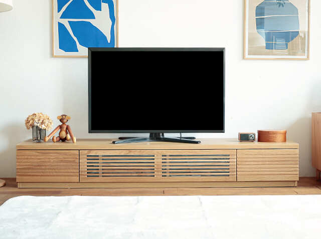 メラミンテレビボード　200cm 美品 taupe】テレビボード【200cm】 | 店舗,株式会社河口家具製作所