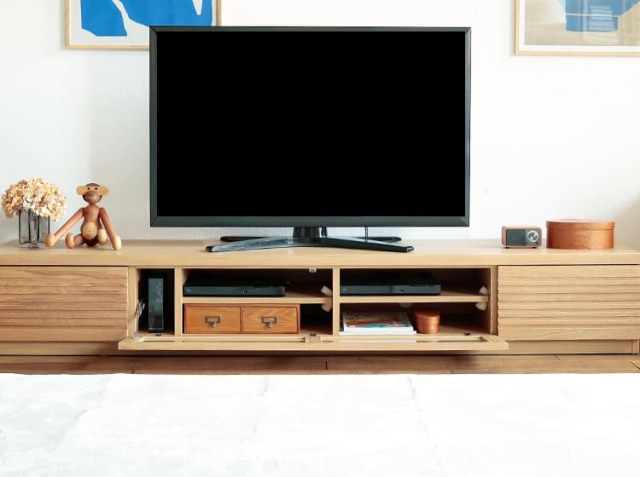 テレビボード ROOD（ルード）幅200cm オークタイプ｜北欧