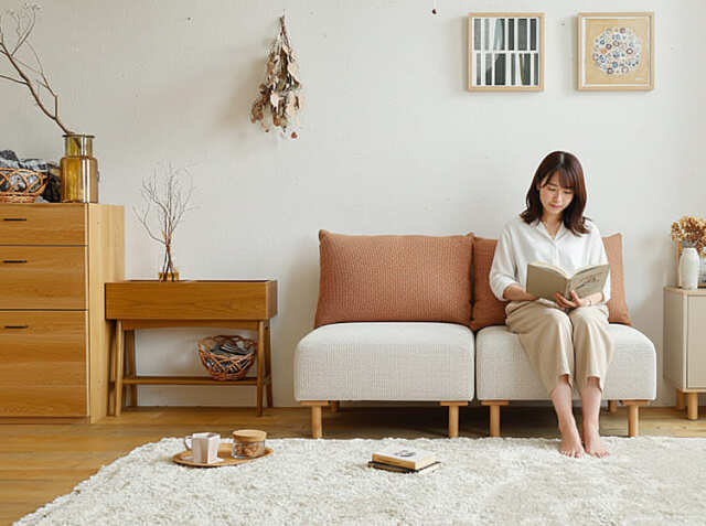 ゆきよ ソファ本体 2人掛けソファー Self（セルフ）ユニットソファー｜北欧・ヴィンテージ