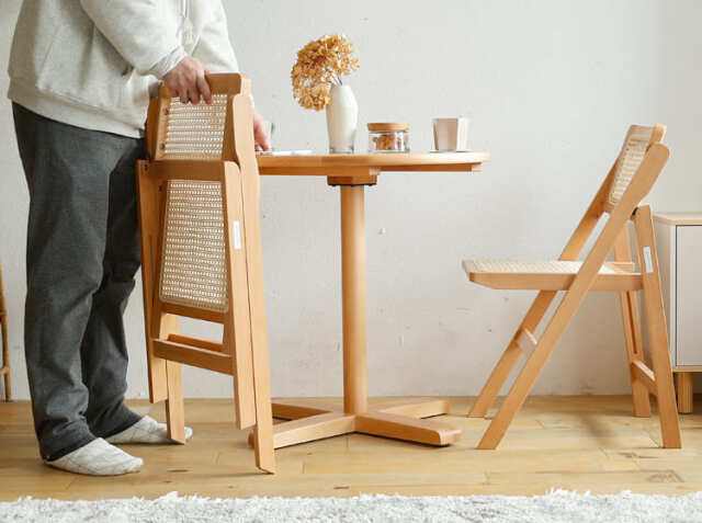 折りたたみ式ラタンチェア AMU（アム）｜北欧・ヴィンテージインテリア