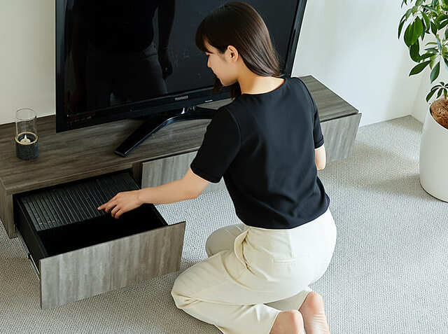 テレビボード Selloc（セロク）ダークグレー｜北欧・ヴィンテージ
