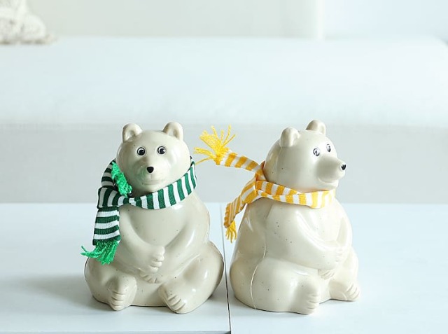 PLASTEP Polar Bear Money Box（白くま貯金箱）｜北欧