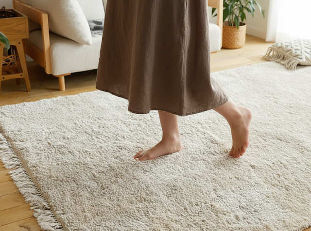 洗える 高密度ボリュームシャギーラグマット Shuet（シュエット） 190