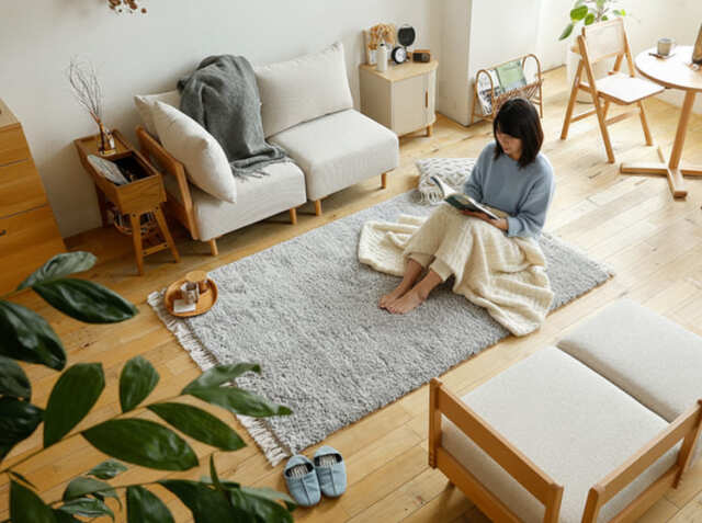 洗える 高密度ボリュームシャギーラグマット Shuet（シュエット） 190