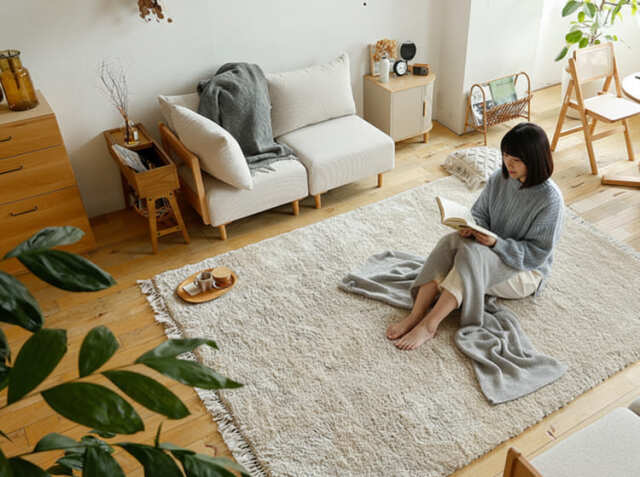 洗える 高密度ボリュームシャギーラグマット Shuet（シュエット） 190