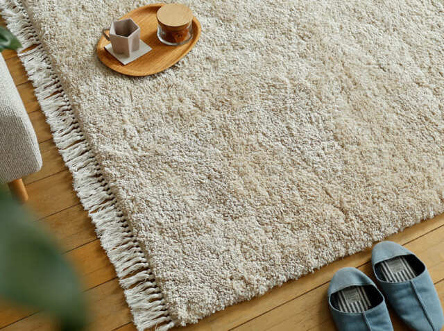 洗える 高密度ボリュームシャギーラグマット Shuet（シュエット） 100