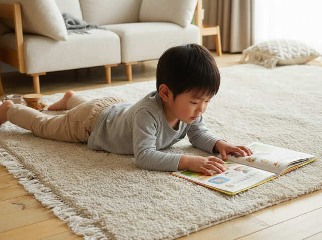 洗える 高密度ボリュームシャギーラグマット Shuet（シュエット） 190