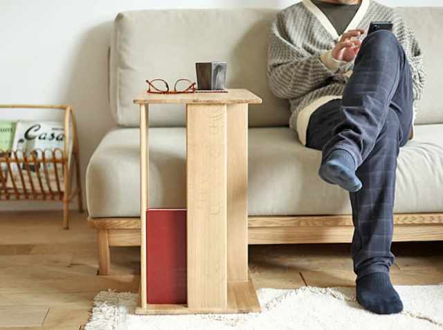 展示品　ステラワークス　オーク材　無垢材　コーヒーテーブル　サイドテーブル Stellar Works Ren Side Table / ステラワークス レン サイド