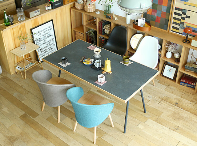 ダイニングテーブル Stock（ストック）グレーDタイプ｜北欧