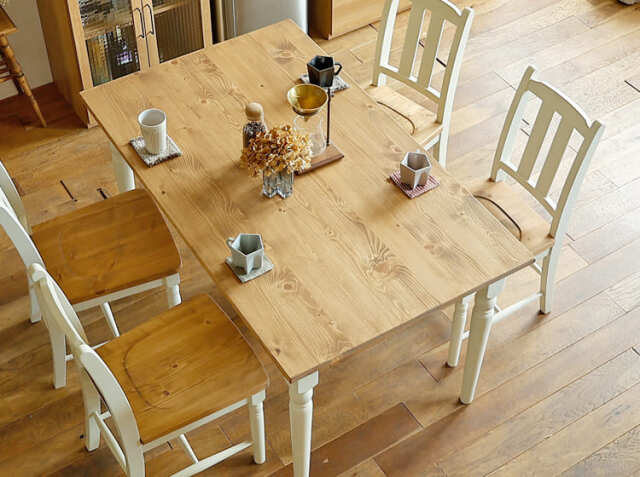 やす ダイニング5点セット Lavender（ラベンダー）｜北欧