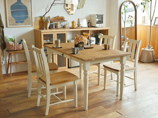 ダイニング5点セット Lavender（ラベンダー）｜北欧