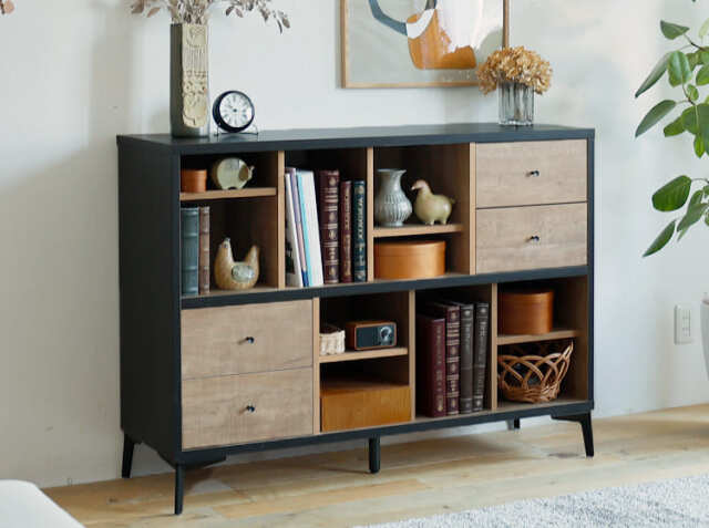 国産シェルフ tanas（タナス） 幅120cmタイプ｜北欧・ヴィンテージ