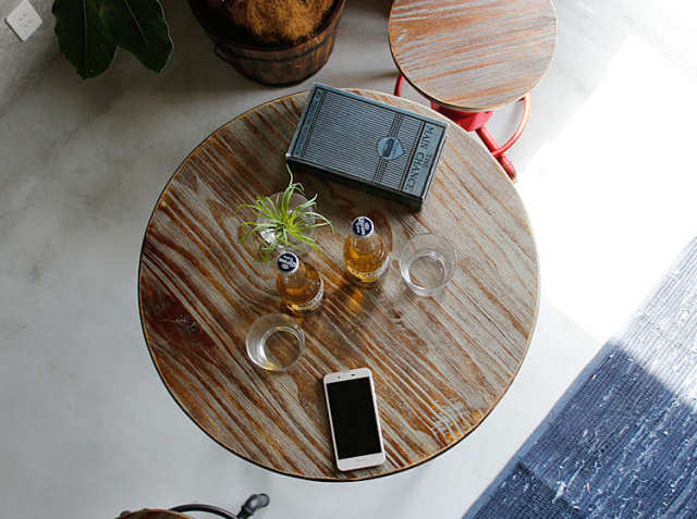 メキシコ産　テーブル ヴィンテージ メキシコ製 タイルトップ ウッド ローテーブル