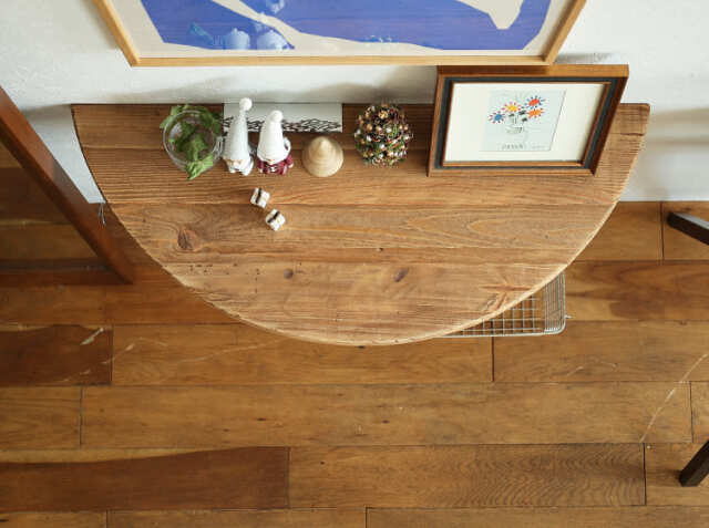 1 パリの雑貨屋 F-21 デスク 平机 机 引出付 天然木 コンソールテーブル 1 パリの雑貨屋 F-21 デスク 平机 机 引出付 天然木 コンソール