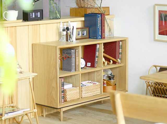 Amazon｜オープンシェルフ 収納棚 収納ラック 木製 5段 幅68cm