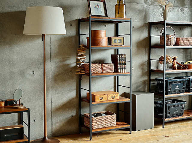 ZAGA（ザガ） オープンラック 幅60cm 5段タイプ｜北欧・ヴィンテージ