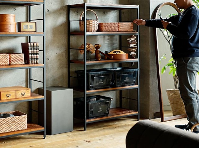 ZAGA（ザガ） オープンラック 幅90cm 5段タイプ｜北欧・ヴィンテージ