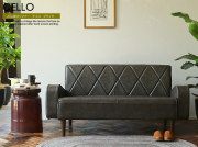 国産2.5人掛けソファー　CELLO（チェロ）　ブラック