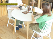 円形ダイニングテーブル　Enkel(アンクル)　ホワイト