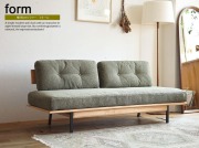 3人掛けソファー　form（フォーム） カーキカラー