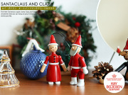 【季節限定！なくなり次第終了】KAY BOJESEN DENMARK　オーナメントサンタクロース＆クララ