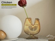 フラワーベース　かしわ窯　chicken