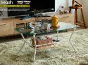 ガラスリビングテーブル　Mash（マッシュ）