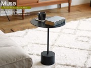 サイドテーブル　Muse（ミューズ）Aタイプ　ブラック