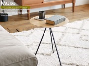 サイドテーブル　Muse（ミューズ）Bタイプ　ナチュラル