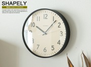 電波時計 SHAPELY CLOCK BLACK