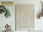 アートポスター　Paper Collective (ペーパーコレクティブ)  Different Ways I - Yellow