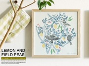アートポスター　LEMON AND FIELD PEAS（レモンアンドフィールドピーズ）