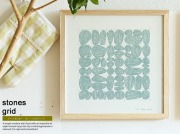 アートポスター　stones grid（ストーンズグリッド）