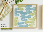 アートポスター　FOLK BIRDS（フォルクバーズ）
