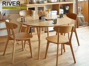 ダイニング5点セット　RIVER（リバー）直径120cmタイプ