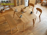 ダイニング4点セット　RIVER（リバー）幅135cmタイプ