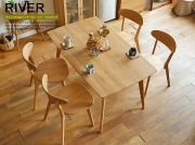 ダイニング5点セット　RIVER（リバー）幅135cmタイプ