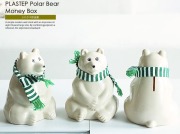【公式オンラインショップ限定販売】PLASTEP Polar Bear Money Box（白くま貯金箱）