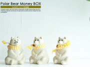 【公式オンラインショップ限定販売】PLASTEP Polar Bear Money Box（白くま貯金箱）