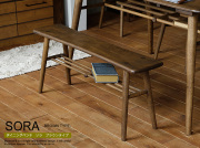 ダイニングベンチ　SORA（ソラ）　ブラウンタイプ　