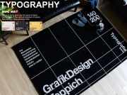 ラグマット Typography（タイポグラフィー）Aタイプ