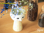 Bjorn Wiinblad（ビヨン・ヴィンブラッド） EVA フラワーベース／ソフトイエロー