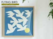 アートポスター　FRYING BIRDS 「切り絵作家 YUYA デザイン」