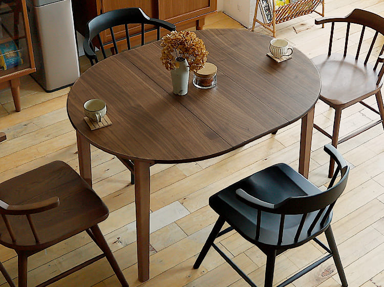 円形 伸長式ダイニングテーブル　Rizon(リゾン)>
                    </a>
                </p>
                <p class=