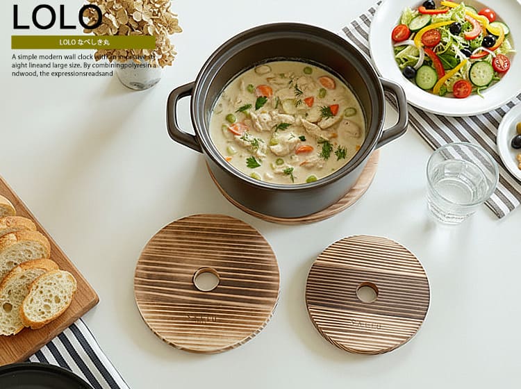 LOLO　鍋敷き 丸（穴あきタイプ）
