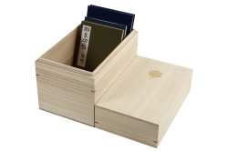 御朱印帳収納桐箱　１2冊用　印籠（インロウ）式桐箱