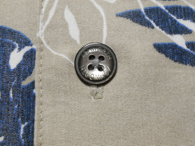 blu4083 ASHWORTH アシュワース HONDA刺繍入り紺色のリーフ柄XL
