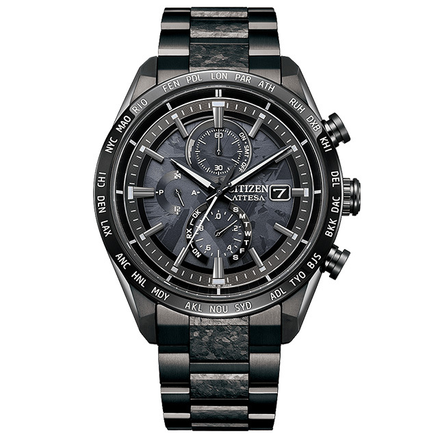 Citizen Super Titanium Red Dial Chronograph Sapphire Men's
