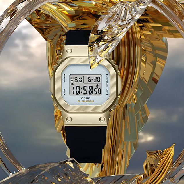 新品】G-SHOCK おいしかっ GM-S5600G-7 Gショック ホワイト シルバー